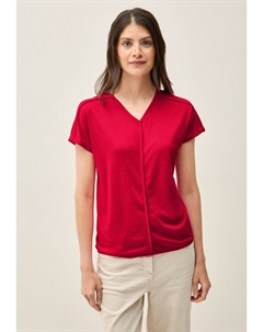 Футболка с принтом MIT DEKO-NÄHTEN, красный Cecil