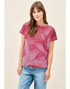 Футболка с принтом IN AUSBRENNEROPTIK - Blouse, металлик красный Cecil