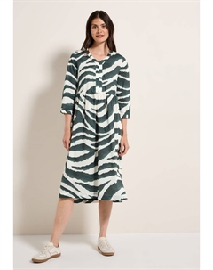 Повседневное платье GEMUSTERTES, зеленый Cecil