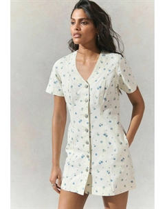 Джинсовое платье REGULAR FIT - V-NECK, бежевый Next