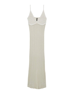 Платье-джемпер CROCHET - Maxi dress, белый Calliope