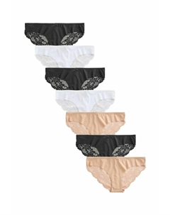 Трусы BRAZILIAN FIT - BACK KNICKERS 7 PACK, черный Next