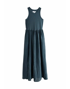 Платье макси REGULAR FIT-CRINKLE TEXTURE, синий Next