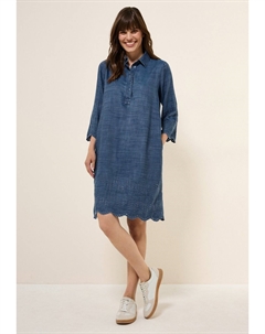 Джинсовое платье MIT STICKEREI, синий Cecil