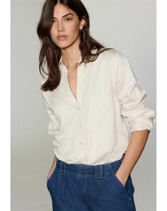 Блузка на пуговицах REGULAR FIT - OPEN NECK, бежевый Next