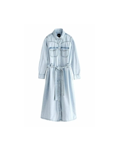 Платье из денима WESTERN REGULAR FIT, синий Next