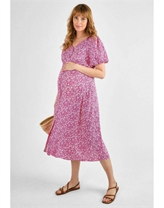 Платье-рубашка FLORAL MATERNITY MIDI, розовый Jojo maman bébé