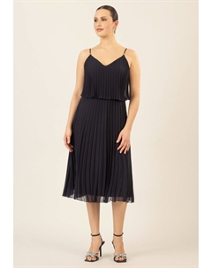 Повседневное платье KURZES PLISSEE, темно-синий Apart
