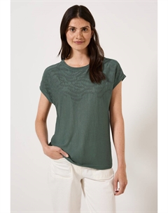 Футболка с принтом MIT STICK-MUSTER, зеленый Cecil