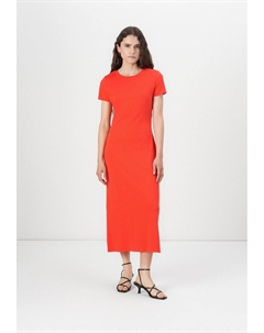 Платье из джерси BACK CUTOUT MIDI DRESS, красный Gap