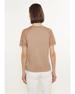 Футболка с принтом, коричневый Usha