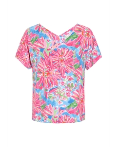 Футболка с принтом, розовый Usha