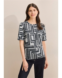 Футболка с принтом IN AUSBRENNER-OPTIK, цвет Weiß Cecil