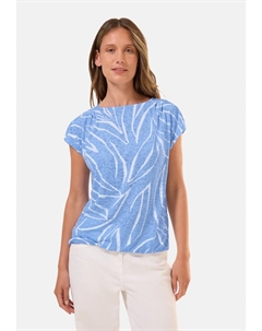 Футболка с принтом AUSBRENNER-OPTIK, светло-голубой Cecil