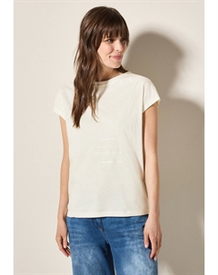 Футболка с принтом, слоновая кость Cecil