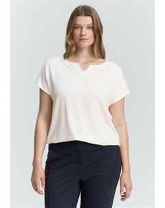 Базовая футболка PLUS SIZE, кремовый Tom tailor