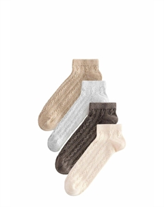 Носки CABLE 4 PACK, бежевый Next