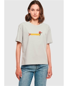 Футболка с принтом CHRISTMAS DOG, светло-серый Merchcode