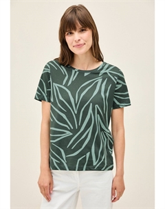 Футболка с принтом, хаки Cecil