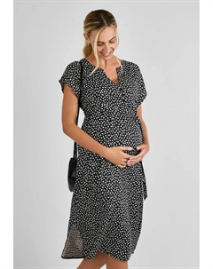 Платье-рубашка BUTTON FRONT, черный Jojo maman bébé