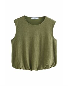 Топ REGULAR FIT - SLUB BUBBLE HEM SLEEVELESS TANK, зеленый Next