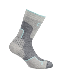 Походные носки Trekking Sock Wool Mid, цвет Grey/Acqua Cmp