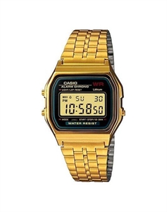 Часы Standard Vintage Retro en Waterproof Mens Gold Digital, золотой Casio