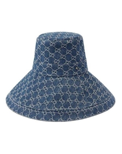 Бейсболка Eco Washed-Denim Bucket Hat 'Blue', синий Gucci