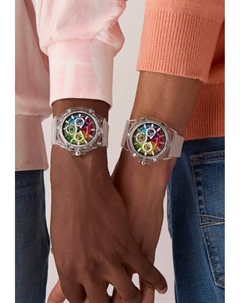 Часы с хронографом KING, белый Guess