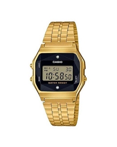 Часы Waterproof Quartz Unisex Mens Gold Digital, золотой Casio
