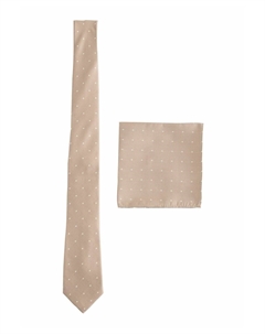 Галстук POLKA DOT SET - Pocket square, бежевый Next