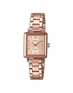 Часы SHEEN Sapphire Crystal Rose Gold Analog, золотой Casio