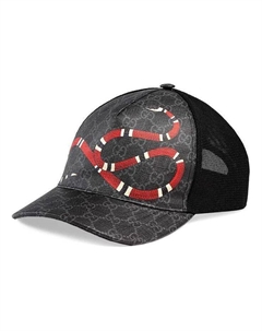 Бейсболка Kingsnake GG Baseball Hat 'Black', черный Gucci
