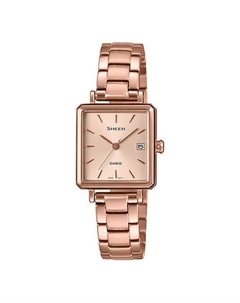 Часы Quartz Waterproof Sapphire Crystal SHEEN Rose Gold Analog, золотой Casio