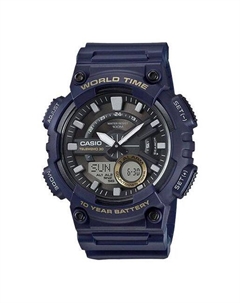 Часы Waterproof Mens Blue Analog/Digital Combo, синий Casio