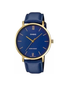 Часы DRESS Series All-match Pointer Men's Quartz Waterproof Mens Blue Analog, синий Casio