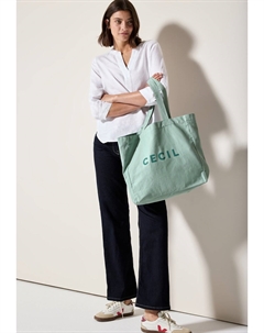 Сумка-тоут, металлик зеленый Cecil