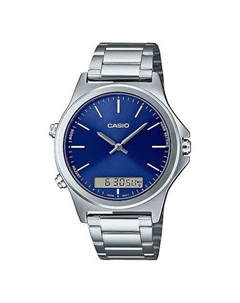 Часы Dress Classic Analog-Digital Watch 'Silver Royal Blue', синий Casio