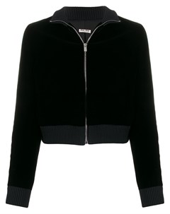 Miu miu спортивная куртка с логотипом 42 черный Miu miu
