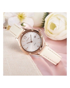 Часы SHEEN Sapphire Crystal Quartz Waterproof Rose Gold Analog, золотой Casio