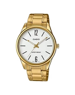 Часы Men's Fashion Stylish Quartz Steel Strip Waterproof Watch Gold Color Stainless Steel Strap Mens Casio