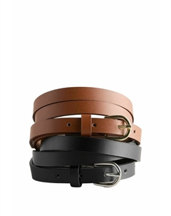 Пояс 2 PACK, черный Next