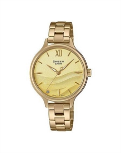 Часы SEAWAVE Subject Fashion 3d Minimalistic Watch Sapphire Crystal Gradient Gold Casio