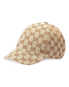 Бейсболка (PS) Original GG Canvas Hat 'Beige Ebony', бежевый Gucci