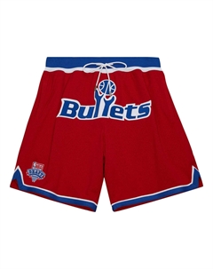 Спортивные шорты x Just Don Hardwood Classics Shorts 'Washington Bullets 1993', красный Mitchell and ness