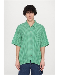 Рубашка SEERSUCKER CHECK BALLOON SHIRT OVERSIZED, зеленый Dhruv kapoor
