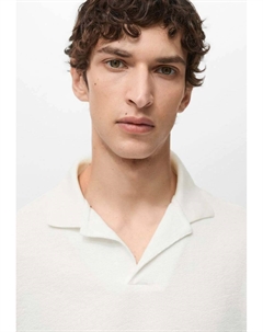 Рубашка поло ROLANDP, кремовый Mango