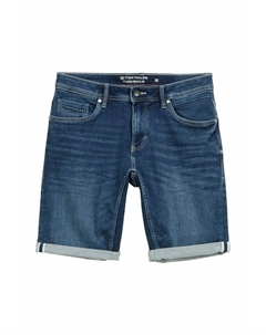 Джинсовые шорты JOSH, цвет Used Dark Stone Blue Denim Tom tailor