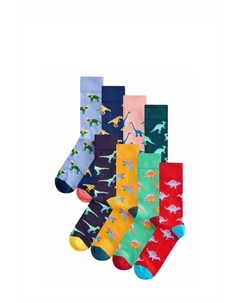 Носки GEOMETRIC PATTERN 8 PACK, красный Next