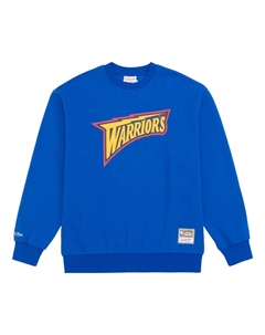 Худи x NBA Golden State Warriors Sweatshirt 'Blue Yellow', синий Mitchell and ness